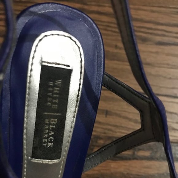 WHBM Royal Blue Heels - Picture 3 of 7